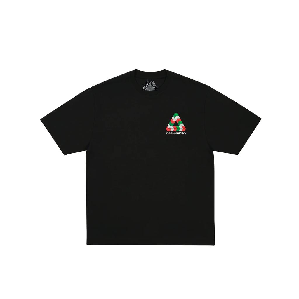 Palace 9 Tri-Ferg T-Shirt Black Unisex Tops P29TS148