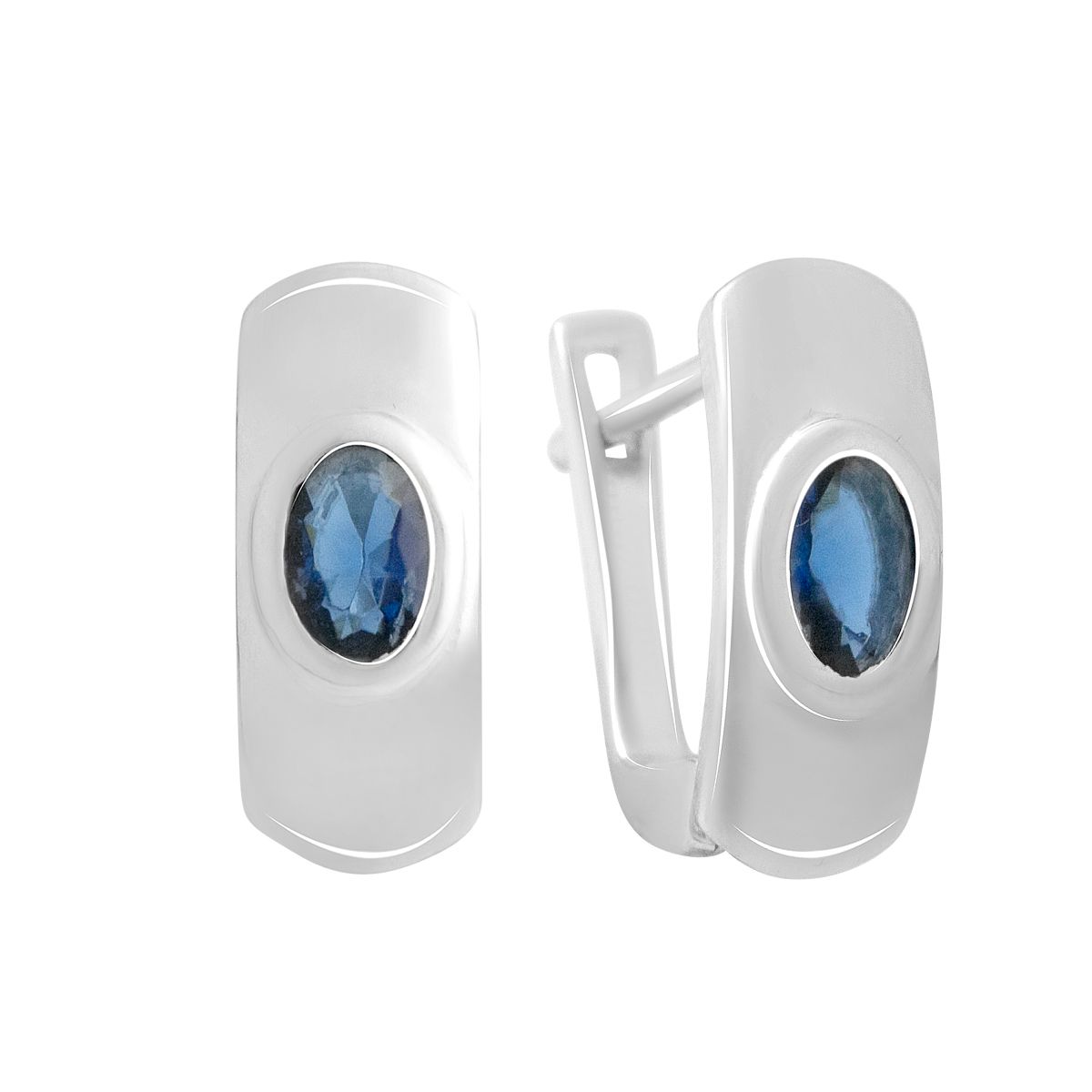 

Срібні сережки з сапфіром 0.608ct (2140740) синій
