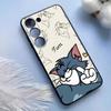 Cartoon T-Tom And J-erry Phone Case For Samsung S25 Ultra S24 S23 S 22 S21 S20 Plus Fe Galaxy A54 A53 A34 A25 A16 A14 A13Cover