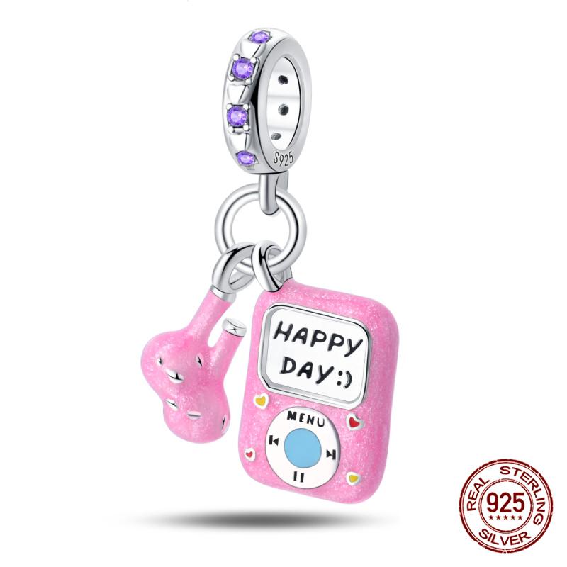 100 Copper Bluetooth Headset Charm Bead Charms Beaded Compatible With Authentic Bracelets Do It Yourself Jewellery Making Women Gifts