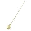 Long Bar Spoon Stainless Steel Cocktail Stirring Mixing Spoon Spiral Pattern Cocktail Stirrers for Bartender Home Use