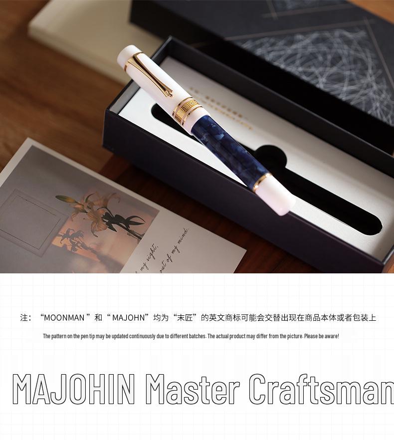 Pluma Fuente de Resina MAJOHN M400, Plumín Extra Fino, Unisex, Ideal para Regalos de Oficina o Estudiantes