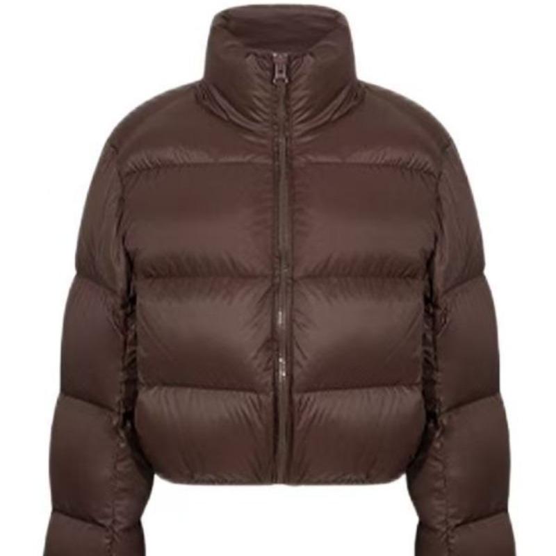 

Осенне-зимняя куртка пуховик женского стиля стиль куртка-хлеб однотонное короткое пальто L