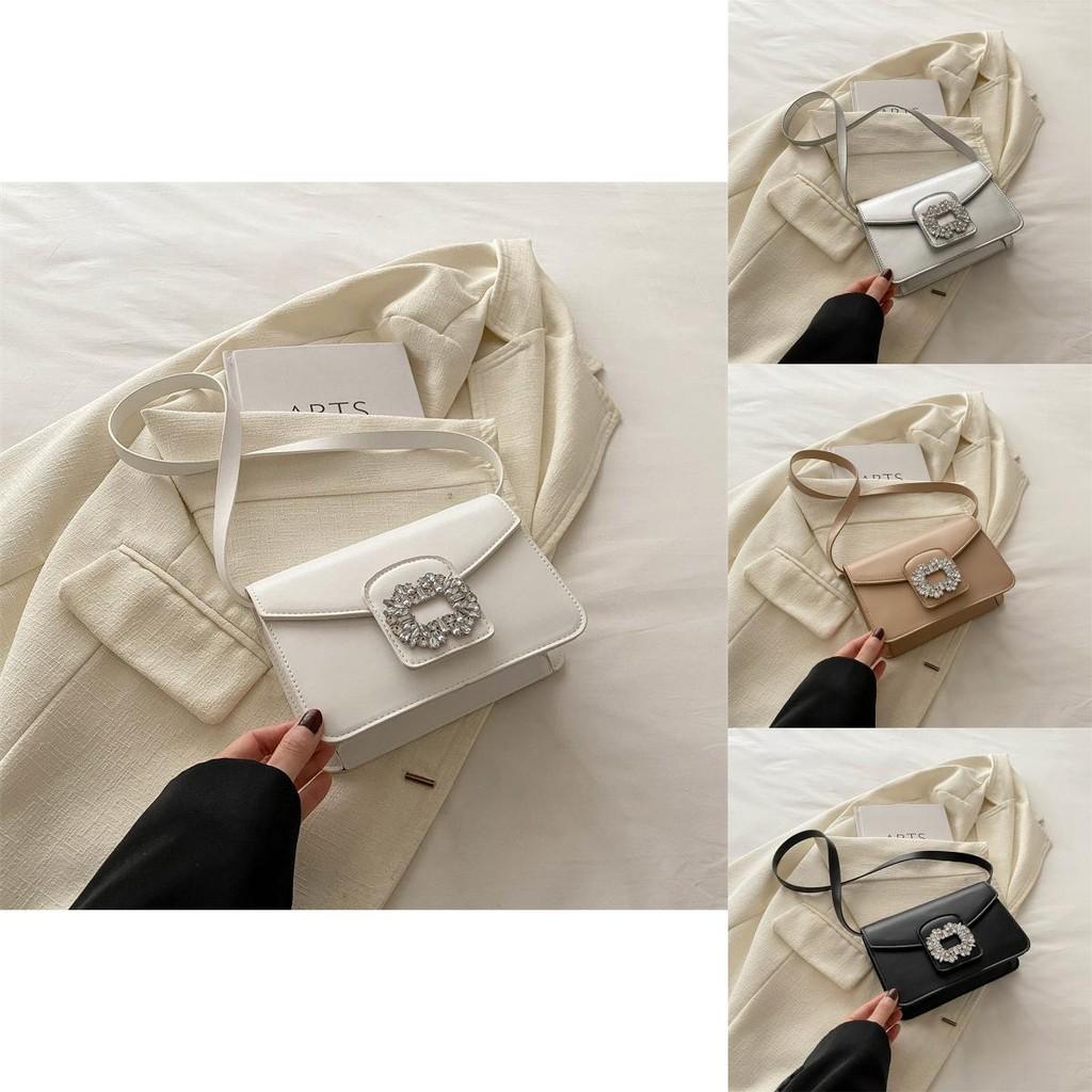 Chic French Designer Shoulder Bag For Women Trendy Mid-size Pu Leather Purse