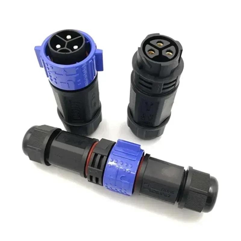 M25 50A Waterproof Connector IP67 2 3 Pin Male Female Connectors 6-18mm 300V High Current Docking Soldering/Screw Lock Wire Plug