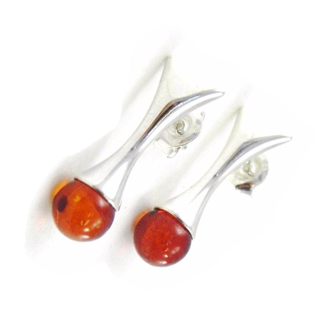 Les Trésors De Lily [I8947] - Amber 'Inspiration' Silver Earrings