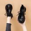 New spring and autumn with skirts, soft-sided shoes, soft-soled single shoes, heightened thick-soled small leather shoes