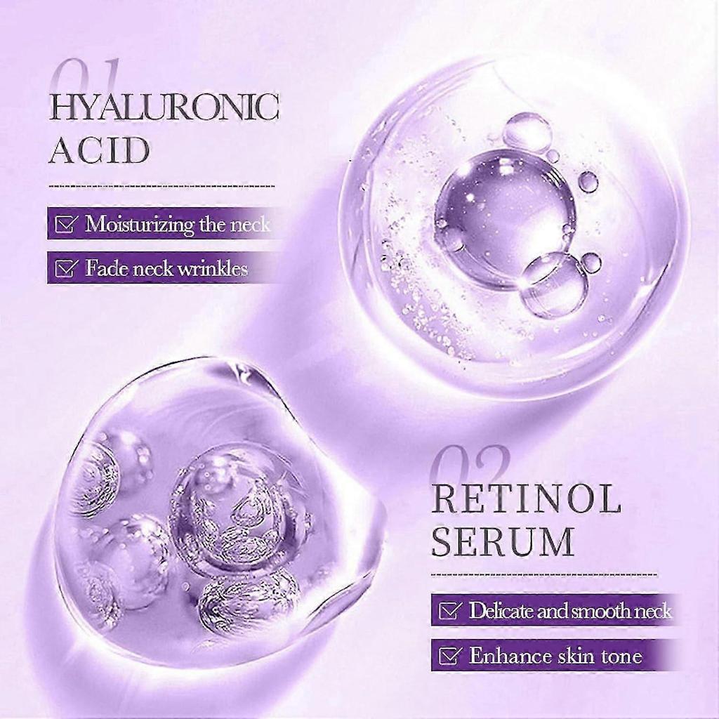 Kollagen Straffende Lifting Halscreme mit Massage-Rolle, Anti-Falten Anti-Aging Feuchtigkeitscreme für Halsstraffung und Faltenreduktion