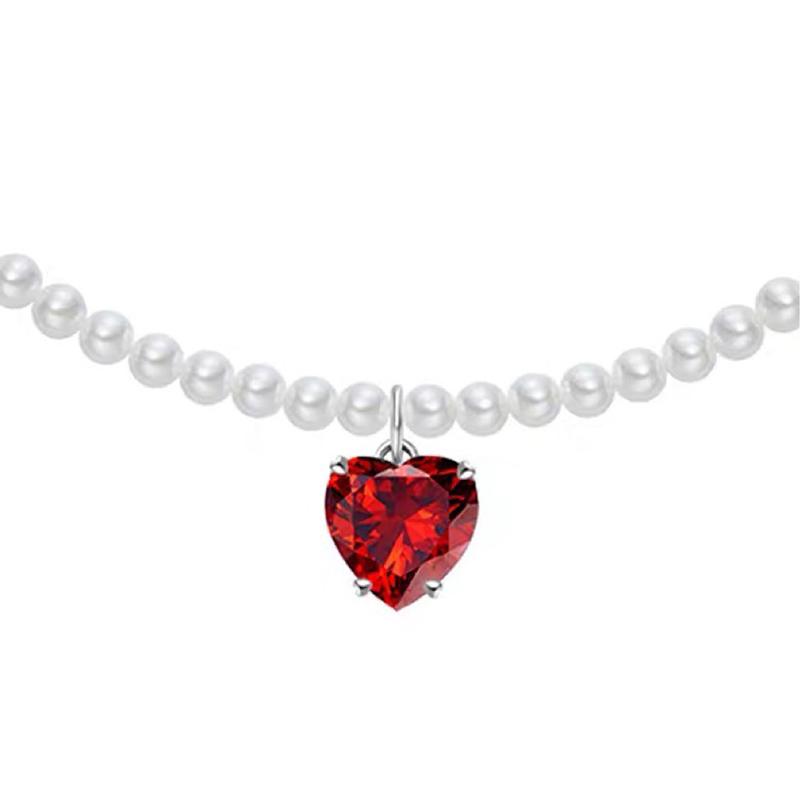YWZIXLN Trend Elegant Jewelry Wedding Big Pearl Necklace For Women White Imitation Pearl Choker Necklace N0179