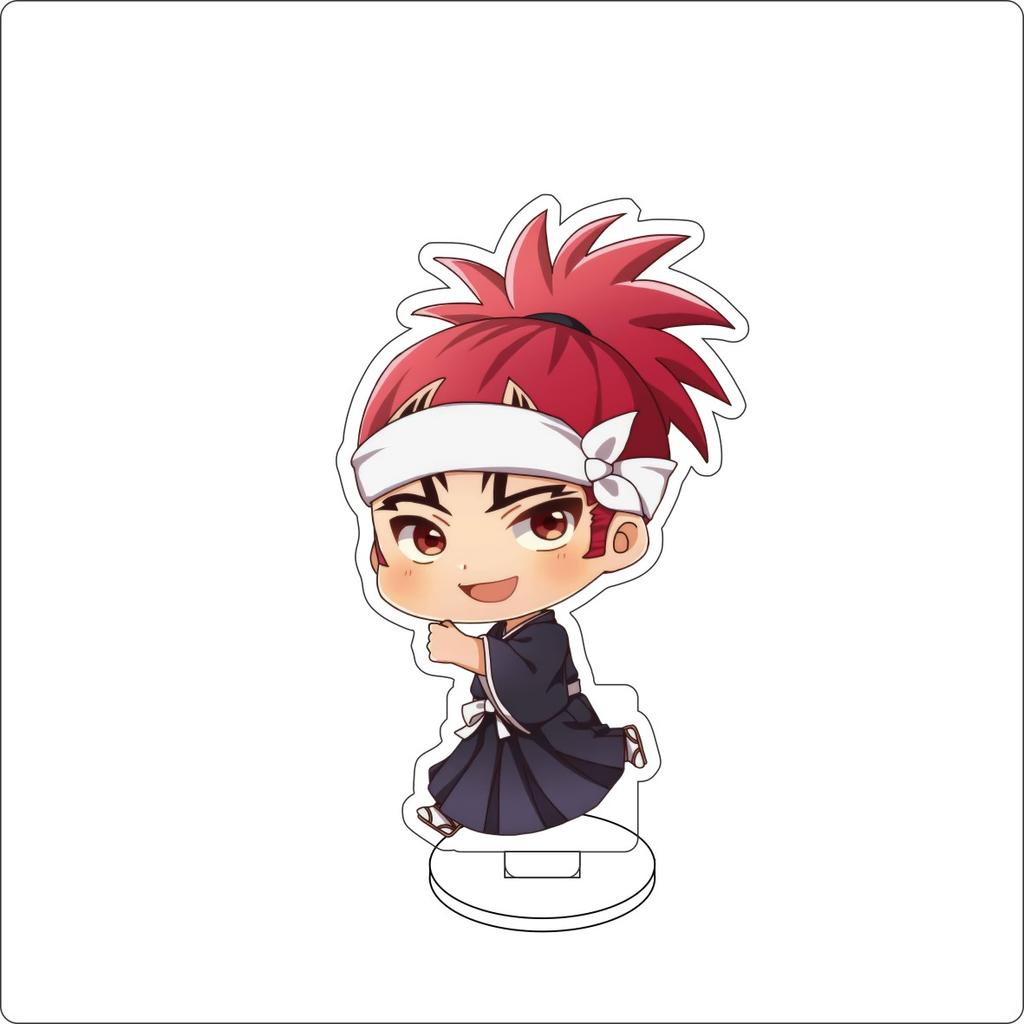 10CM Anime BLEACH Figure Stand Model Kurosaki Ichigo/Inoue Orihime/Ishida Uryuu Cute Desk Decor Standing Sign Gifts