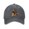 German Shepherd Dog Portrait Baseball Cap Unisex Cotton Adjustable Curved Brim Casual Outdoor Hat