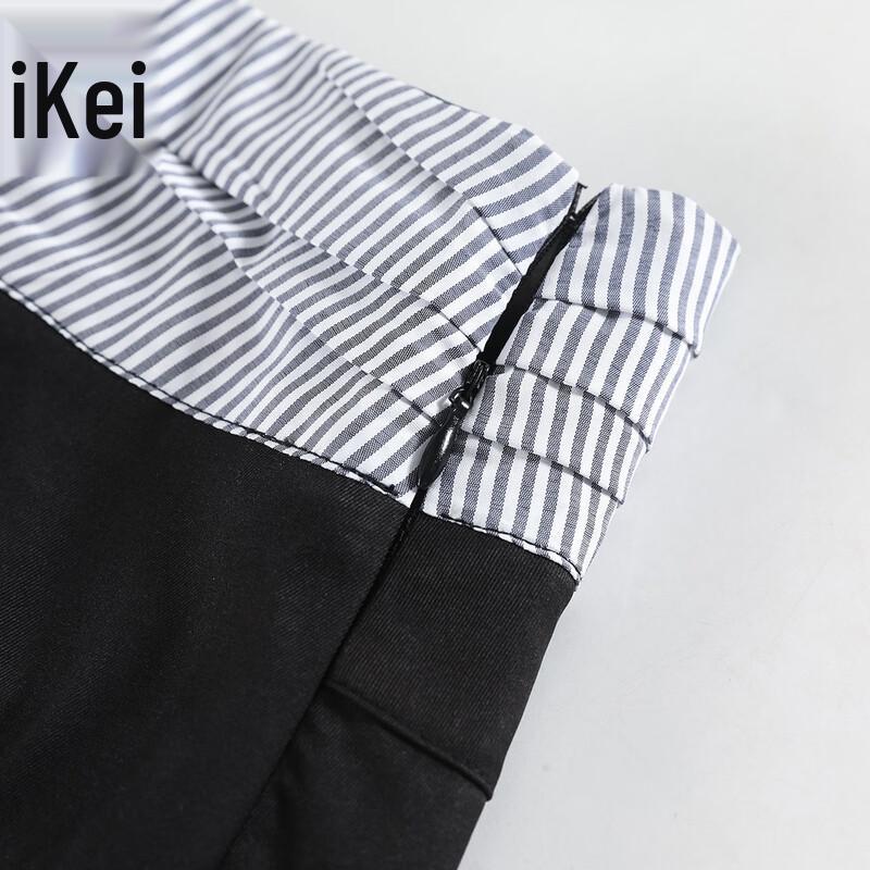 Izzue It Women's High-Waist Patchwork Wide-Leg Trousers