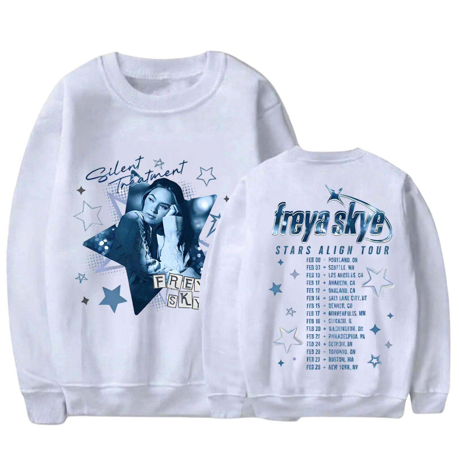 

Women s Fashionable And Casual Long Sleeved Printed Round Neck Sportswear Pullover, Slim Fit T-shirt Top XXXL білий