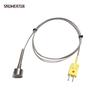 SNDHEATER Magnetic Adsorption Type K Thermocouple PT100 1M 2M 3M Wire Stainless Steel Hammer Temperature Test Probe with Plug