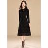 Kebier Elegant Lace Patchwork Slim Midi Dress