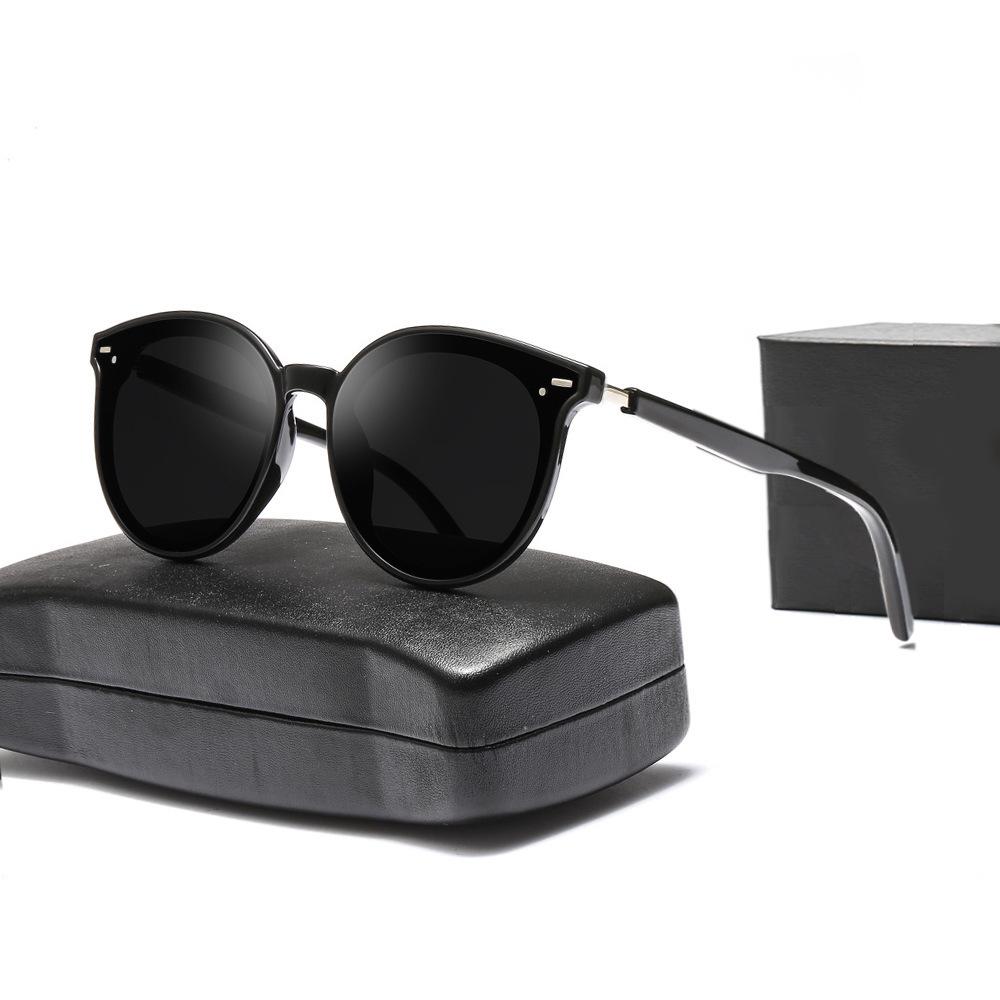 Douyin High-End Retro Round Frame Polarized Sunglasses for Women & Men – Korean Style UV Protection Standard