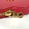 LOEWE Anagram logo heart Wallet Coin Compartment coin purse Leather Red
