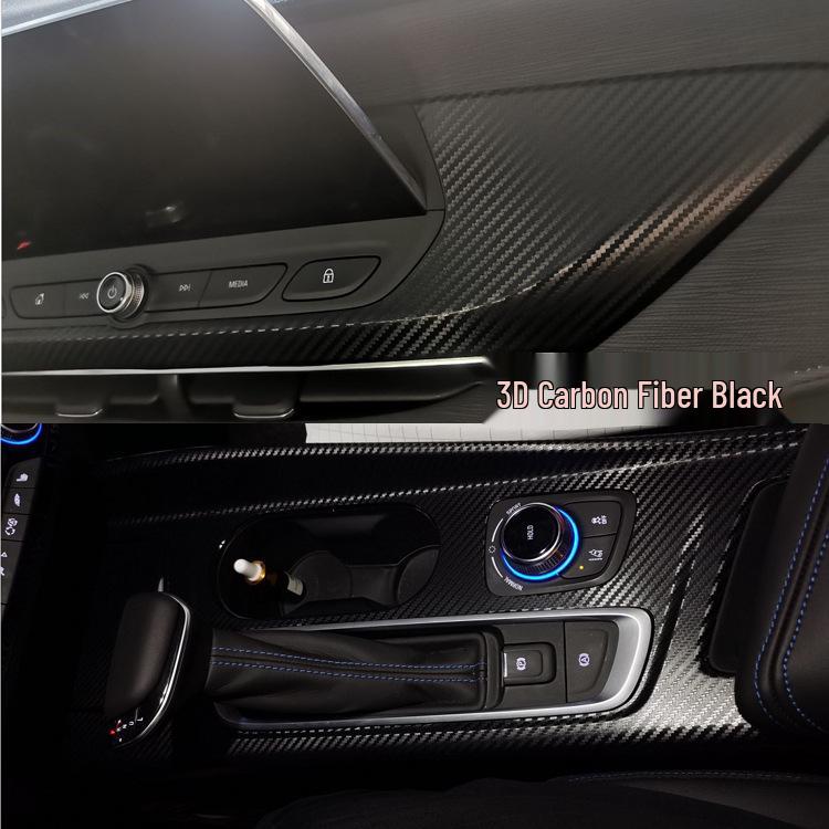 Buick VELITE 6 Kohlefaser Schaltknauf Konsole Aufkleber für Innenraum-Upgrade