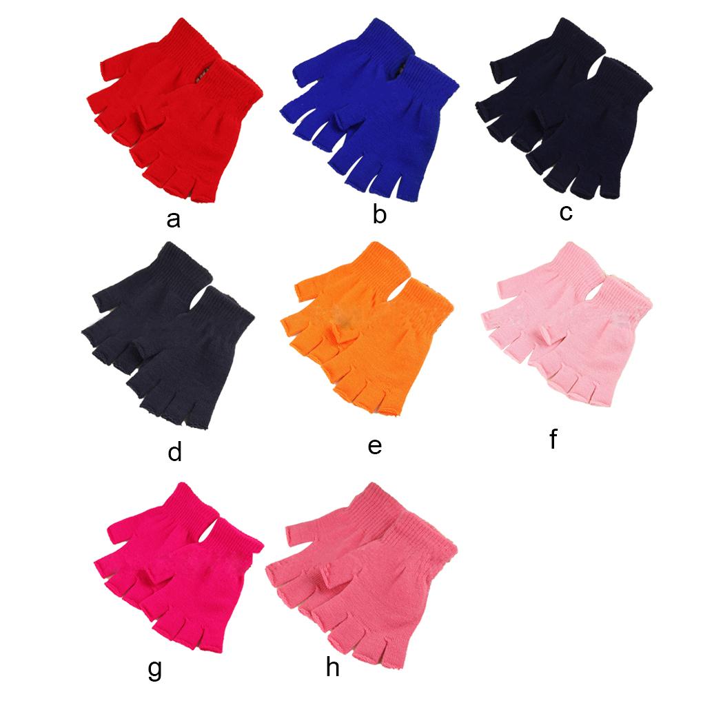 1 Pair Fingerless Gloves for Women Comfortable Hands Protector Sports Devices Outdoor Activities Creative Design Cold Weather