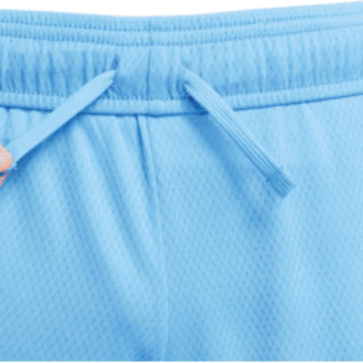 Nike Kids Logo Print Elastic Waist Straight Leg Shorts Kids shorts Blue DM8537-412