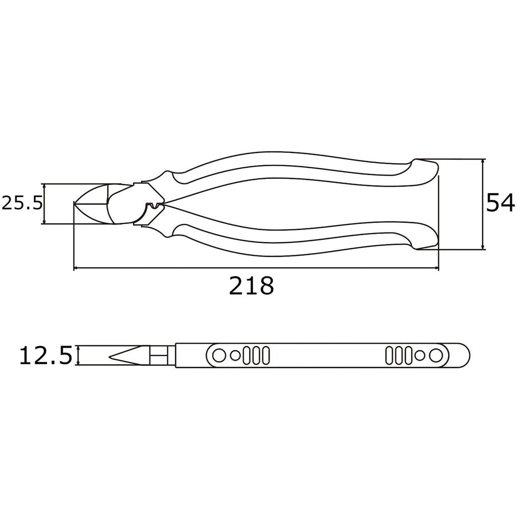 VICTOR Eccentric Nippers 175mm A Masterpiece Crafted by Skilled Artisans with Meticulous Attention To Detail PLUS+ Heavy-Duty (Thin Blade) / / /