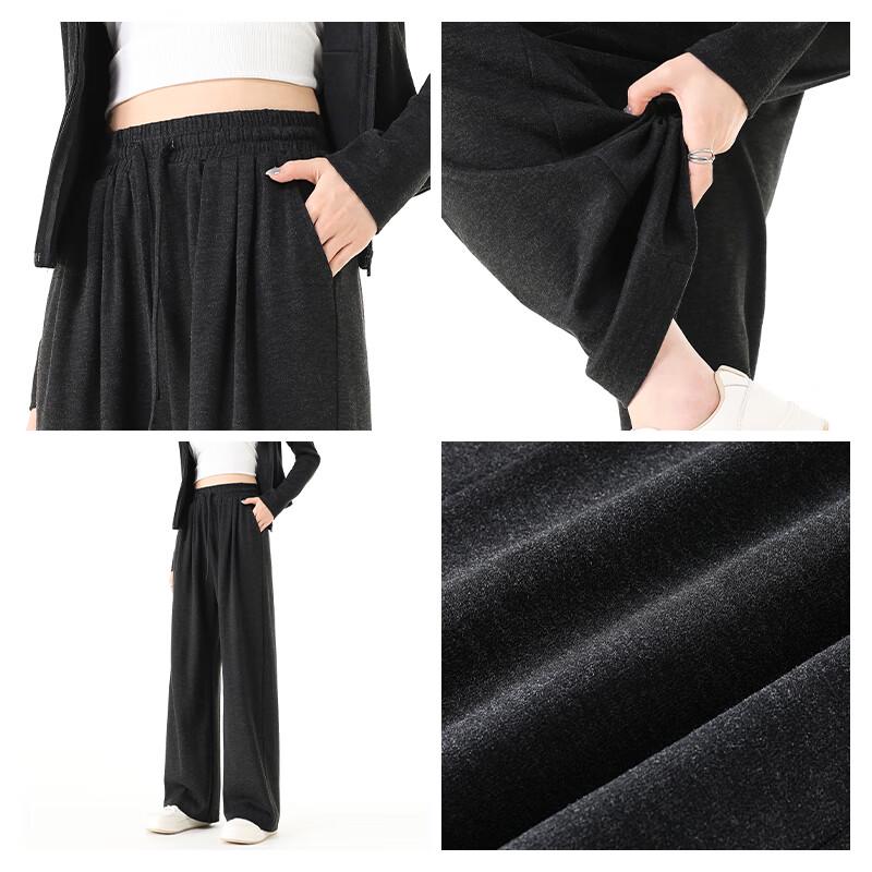 MJ STYLE Women's Relaxed Fit Soft Drape Straight-Leg Pants