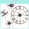 Nordic Hanging Ornament Wall Clock With Large Roman Numerals 40cm Diameter