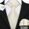 Designer Blue Ties for Men 10 Styles Necktie Pocket Square Cufflinks Set Wedding Dating Party