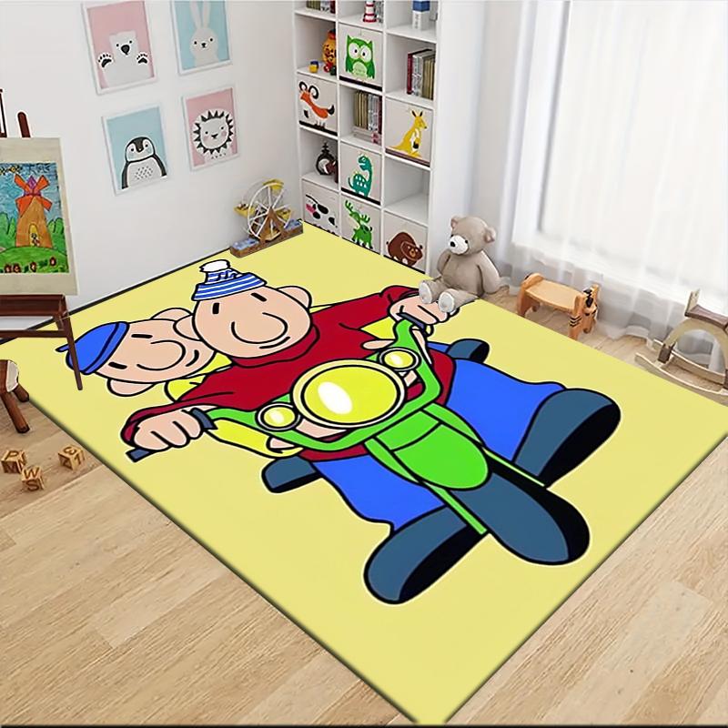 1Pc Bike Ride Adventure Carpet Rug Customizable Soft Washable Antislip Home Living Room Sofa Mats Personalized Rug 091791