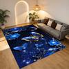 Blue Butterfly Living Room Nonslip Area Rug Soft Carpet For Bedroom Game Playroom Sofa Office Home Decor Doormat Christmas Gift C926124
