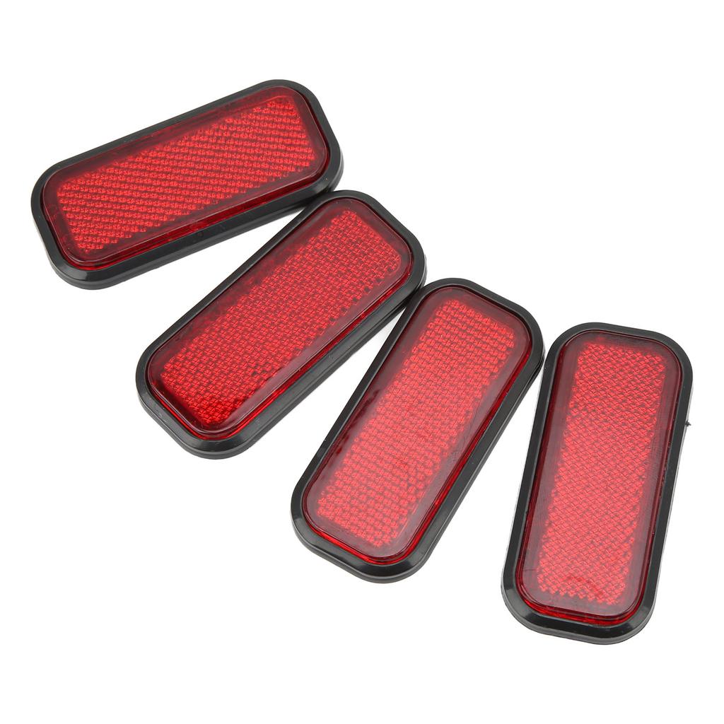 4 ks Obdélníkový reflektor   Reflexní samolepka ABS   pro Auto Motocykl