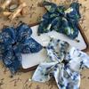 French Style Stain Scrunchies Ponytail Holder Rubber Bands Pearl Square Hair Rope Ties Elastic Hair Bands Women Hair Accessories