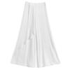 Women's Linen Blend Overlay Wide Leg Pants – High Waist Flowy Palazzo Trousers (Size 27-33)