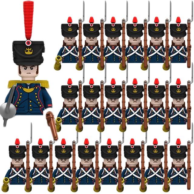Kids Building Blocks Toy Napoleonic Wars Military WW2 Mini Dolls Soldier Duke Medieval Knights Officer Model Toy wholesale store