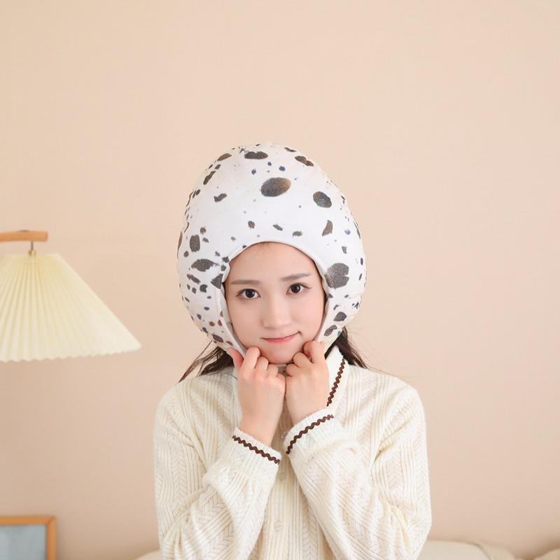 Quail egg head cover hat, plush head cover, photo props, cartoon head cover, performance props