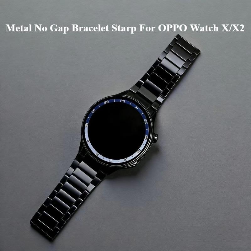 Magnetic Milanese Strap for OPPO Watch X2 Metal No Gap Bracelet Correa for OPPO Watch X Original Replaceable Wristband