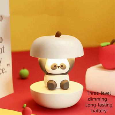 USB Rechargeable Panda Table Lamp Ambient Light Cute Modeling LED Bedside Lamp Personalized Gift Eye-protection Light