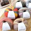 Gradient Mohair Soft Cotton Yarn For DIY Crochet Hand Knitting Yarn Segment Dyed Wool Yarn For Baby Sweater Hat Scarf