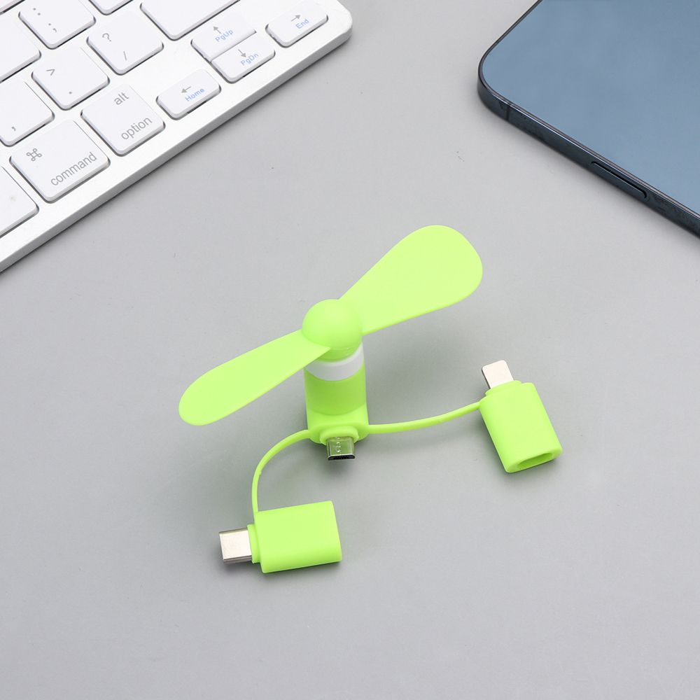 For Samsung For Android 3in1 Travel Mobile Phone Cooler Portable Phone Fan Mini