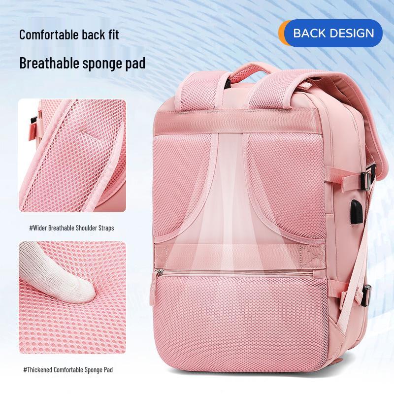 Girls' Extra Large Multifunctional Backpack with Wet/Dry Separation - Nylon, Waterproof, Ideal for Short Trips & School