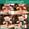 Plush Bear Toy With Scarf And Hat Decor For Kids Christmas Gift And Birthday Present