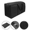 Large Carrying Bag Garden Furniture Cushion Storage Bag Waterproof Black a