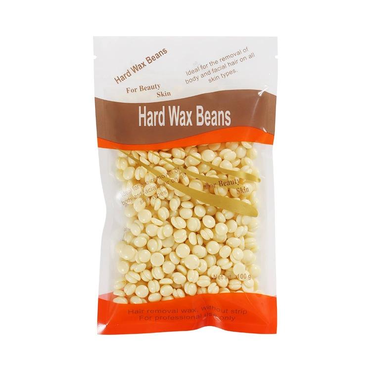 Cera depilatoria indolora para cuerpo, granos de cera dura para depilación profesional, 100g