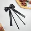 European-American Style Double Layer Bow Hair Clip - Large Ribbon Spring Hairpin Accessory