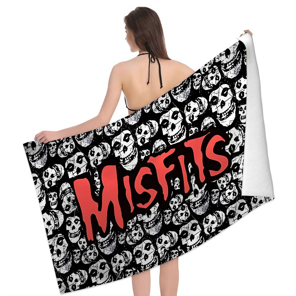 Asciugamano da Spiaggia in Microfibra Fantasia M-Misfits Assorbente Asciugatura Rapida Morbido Asciugamano per Yoga Nuoto Resort Alpinismo