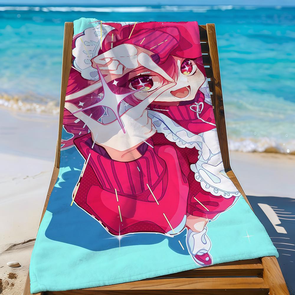 Virtuelle Sängerin K-Kasane T-TetoS Handtuch Sport Schnelltrocknend Reise Campingausrüstung Sandfest Weich Leicht Großes Strandhandtuch