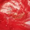 0.75*3M Table Flag Pearl Tulle Semi Transparent Pearl Chiffon Sheer Drapes Gauze Mesh Wedding Arch Drapes Festival Party