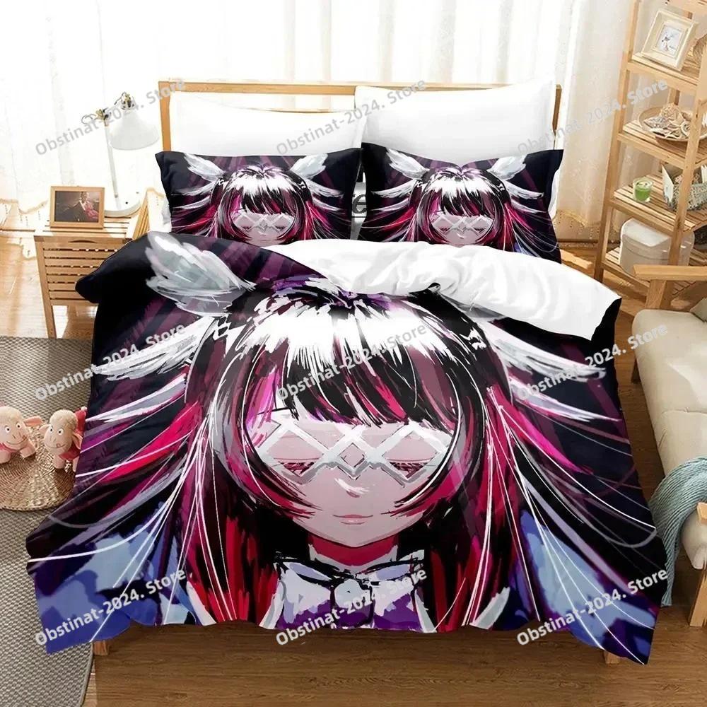 Genshin Impact Columbina Bettwäsche Set Einzelbett Twin Full Queen King Size Aldult Bettbezug Kawaii Bettsets für Jungen Schlafzimmer