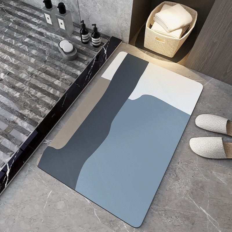 Bathroom Floor Mat Soft Diatom Mud Absorbent Mat Toilet Door Non-slip Quick Drying Mat Door Mat Toilet Household Carpet