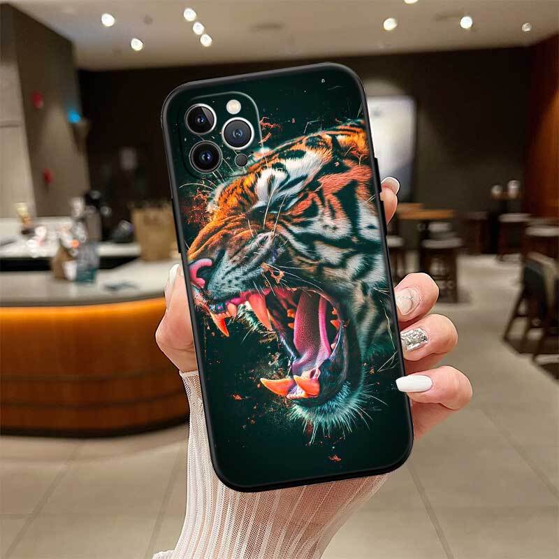 Animal Tiger Phone Case for Redmi Note 12 12S 12C 13 13C 13R 14 14S 14R 14C 11A 13X A3 A3X A4 A5 Pro Max Plus